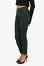 Max Mara Green/Black Patterned Leggings Size 4