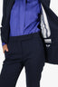 Max Mara Navy Wool Double Breasted Blazer With Trousers Set Size 2