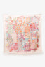 Hermès Pink/Multicolour Silk Voyage En Etoffes Scarf 90CM