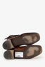 Prada Brown Two-tone Leather Buckle Ankle Boots Size 36