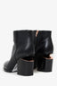 Alexander Wang Black Leather Gabi Ankle Boots Size 36.5