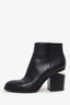 Alexander Wang Black Leather Gabi Ankle Boots Size 36.5