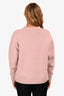 Kenzo Pink/Red Wool Logo Crewneck Sweater Size XS