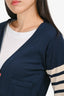 Thom Browne Navy Striped Cardigan Size 1