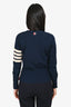 Thom Browne Navy Striped Cardigan Size 1