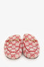Gucci Red GG Logo Horsebit Princetown Slip-On Loafers Size 38