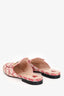 Gucci Red GG Logo Horsebit Princetown Slip-On Loafers Size 38