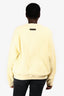 Fear Of God Essentials Yellow Logo Sweater Size M
