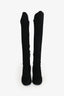 Stuart Weitzman Black Suede Leather 5050 Knee High Boots Size 6.5
