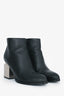 Alexander Wang Black Leather Kori Short Ankle Boots Size 37.5