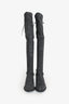 Stuart Weitzman Grey Suede Leather Lowland Over The Knee Boots Size 7