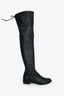 Stuart Weitzman Black Leather Lowland Over The Knee Boots Size 6.5
