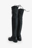Stuart Weitzman Black Leather Lowland Over The Knee Boots Size 6.5