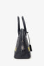 Balenciaga Black/Yellow Leather Logo Ville Leather Top Handle Bag with Strap