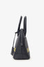 Balenciaga Black/Yellow Leather Logo Ville Leather Top Handle Bag with Strap