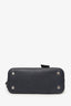 Balenciaga Black/Yellow Leather Logo Ville Leather Top Handle Bag with Strap