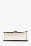 Gucci Cream Leather Web Mini Sylvie Chain Bag