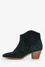Isabel Marant Etoile Black Suede Leather Ankle Boots Size 38