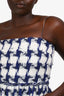 Pre-Loved Chanel™ Blue/White Metallic Knit Tweed Mini Dress Size 36