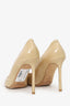 Jimmy Choo Beige Patent Leather Heels Size 37
