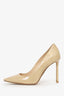 Jimmy Choo Beige Patent Leather Heels Size 37