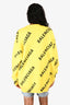Balenciaga Yellow Cotton/Wool Sweater Size XS