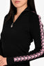 Pre-Loved Chanel™ Black Wool Quarter Zip Sweater Size 36