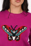 Gucci Purple Wool 'Butterfly Intarsia' Sweater Size M