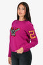 Gucci Purple Wool 'Butterfly Intarsia' Sweater Size M