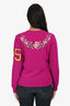 Gucci Purple Wool 'Butterfly Intarsia' Sweater Size M