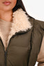 Isabel Marant Green Cropped Puffer Vest Est. Size S