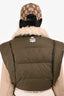 Isabel Marant Green Cropped Puffer Vest Est. Size S