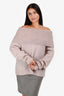 Acne Studios Pink Cold Shoulder Sweater Size S