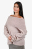 Acne Studios Pink Cold Shoulder Sweater Size S