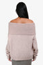 Acne Studios Pink Cold Shoulder Sweater Size S