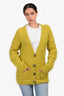 Alejandra Alonso Rojas Green Cashmere/Wool Knit Cardigan