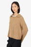 Khaite Biege Cashmere Knit Long Sleeve Sweater Size S