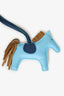 Hermès Blue Leather Rodeo MM Charm