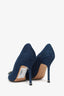 Manolo Blahnik Denim Hangisi Heels Size 38