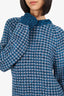 Louis Vuitton Blue Cashmere/Wool Chunky Knit Sweater Size L