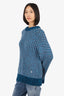 Louis Vuitton Blue Cashmere/Wool Chunky Knit Sweater Size L