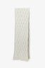 Loro Piana Grey Baby Cashmere Knitted Scarf