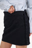 Jacquemus Black Denim Mini Skirt Size 34