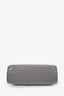 Gucci Grey Grained Leather Interlocking G Horsebit Zumi Medium Tote with Strap