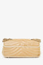 Chanel 2003-04 Beige Leather East West Flap Bag