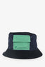 Hermès Navy/Black/Green Reversible Bucket Hat Size 58