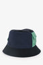 Hermès Navy/Black/Green Reversible Bucket Hat Size 58