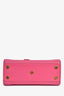 Saint Laurent Pink Leather Nano Sac de Jour Top Handle with Strap