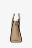 Celine Taupe Leather Nano Luggage Top Handle with Strap