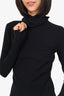 Balenciaga Black Mask Turtleneck Knit Top Size S